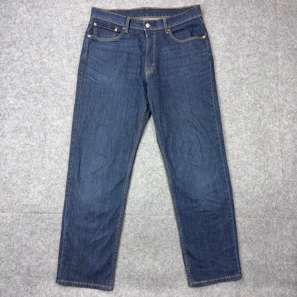 Levi's Jeans Mens 36x32 Blue 550 Relaxed Fit Tapered Leg Dark Wash‎ Denim Pants